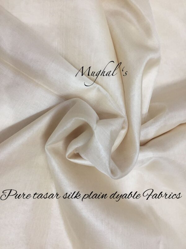 Pure Tasar Silk Plain Dyable Fabrics