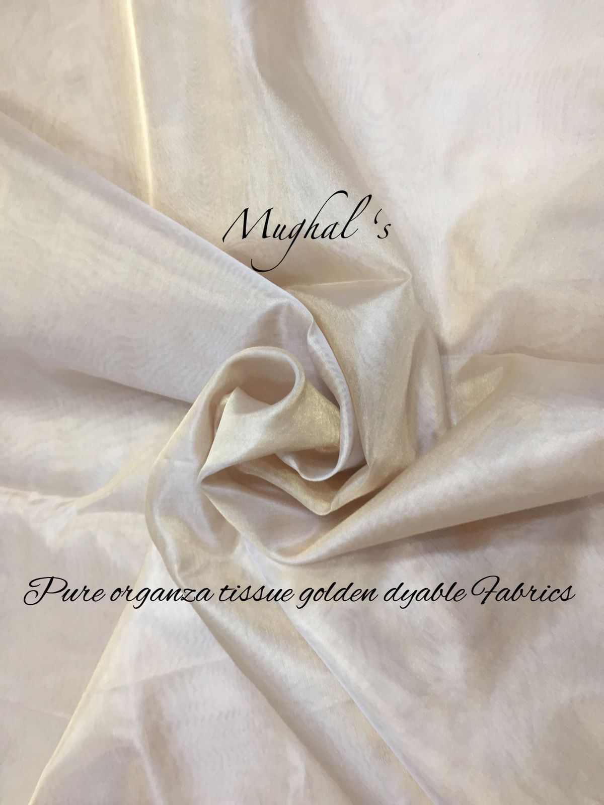 Pure Organza Tissue Golden Dyable Fabrics