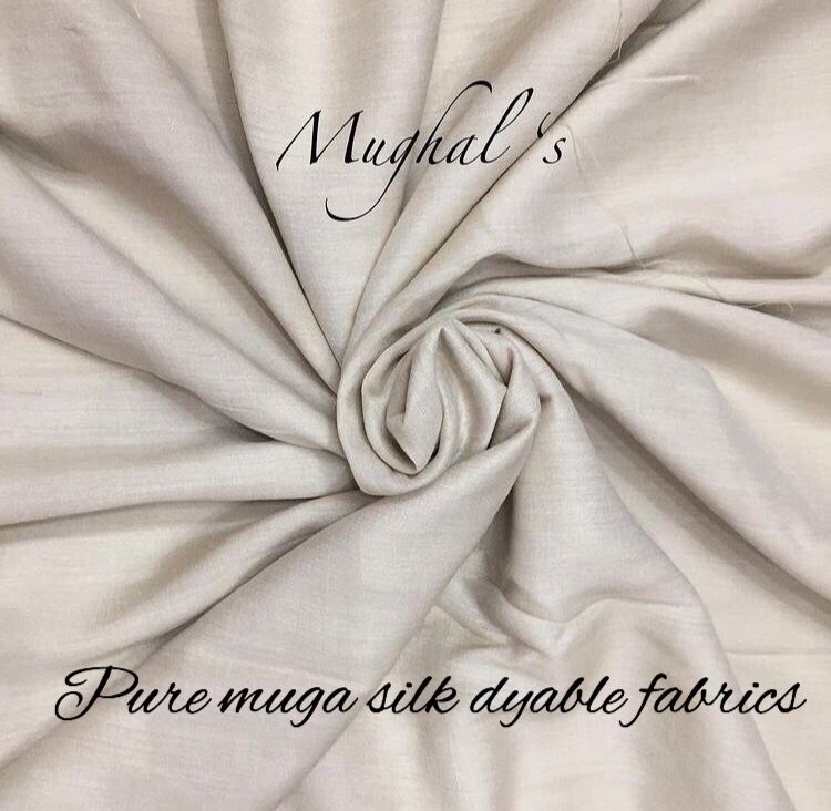 Pure Muga Silk Dyable Fabrics