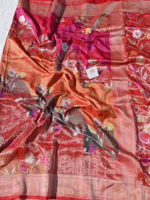 Pure Silk Katan Rangkaat Saree By Handloom